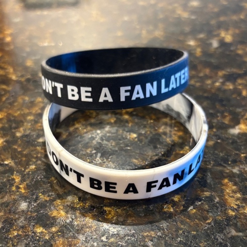 Adidas x Overtime Black and White Wristbands